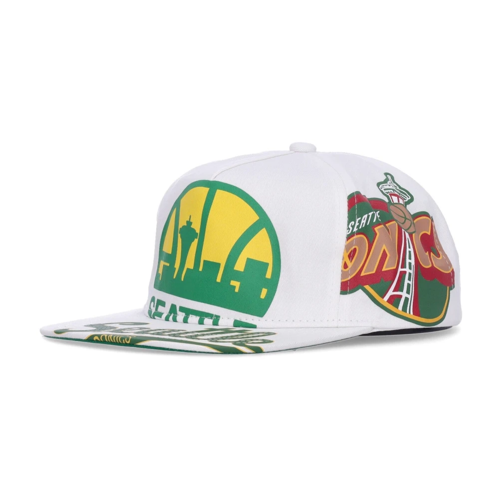 Mitchell & Ness Unisex Seattle Supersonics Flat Brim Cap