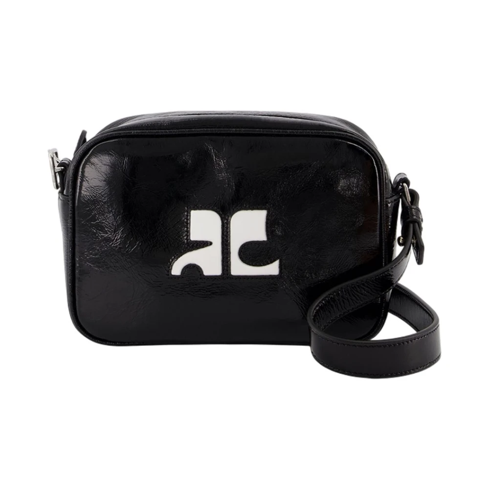 Courrèges Women's Black Cross Body Bags, One Size, Reedition Camera Crossbody