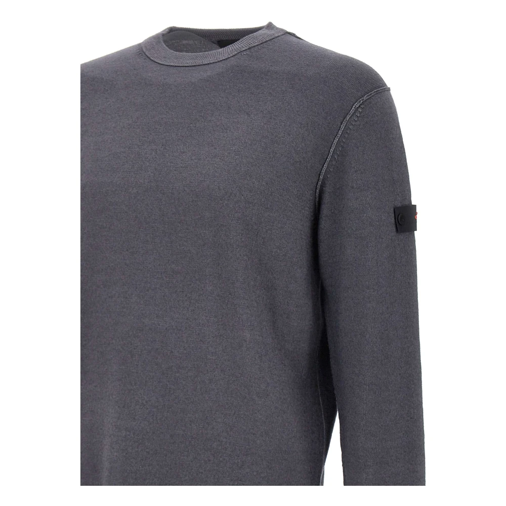 Peuterey Heren wollen trui grijs ronde hals Gray Heren