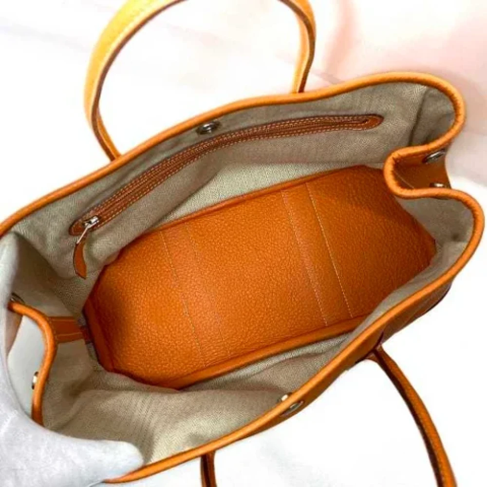 Hermès Vintage Pre-owned Fabric handbags Orange Dames