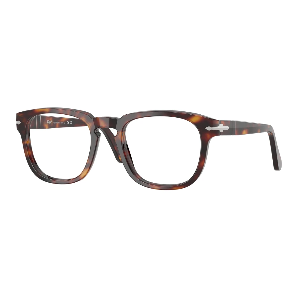 Persol Unisex Brown Glasses, 52 Mm, Stylish Eyeglasses In Color