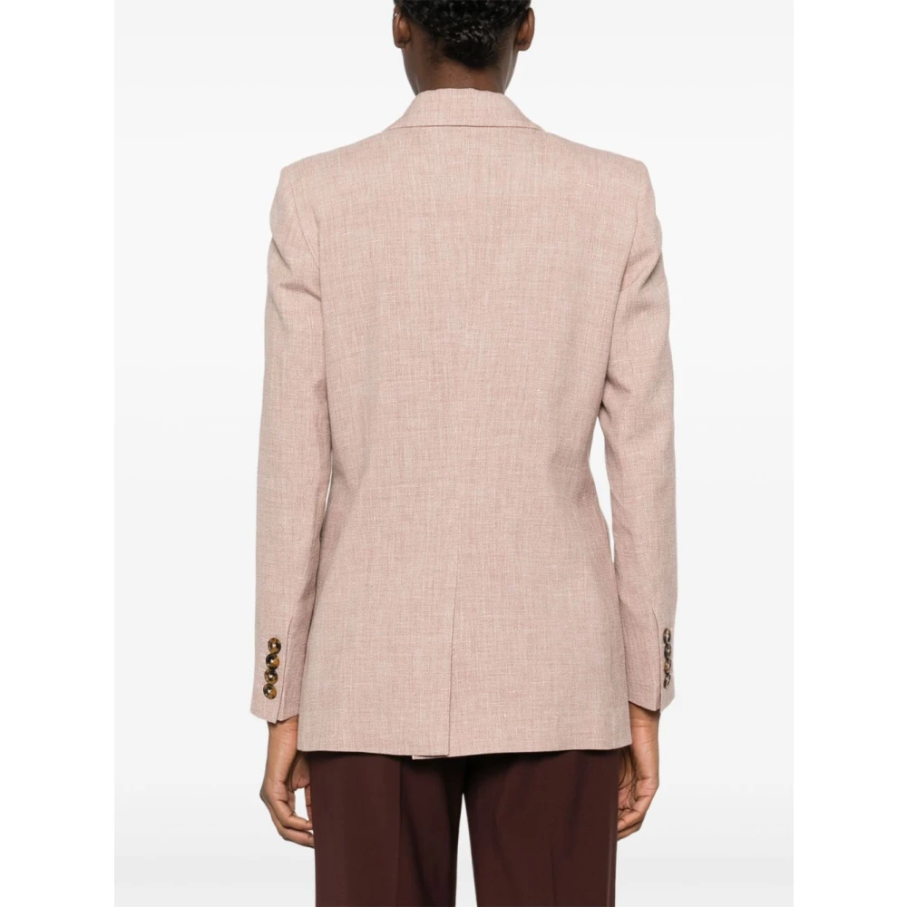 Blazé Milano Beige Blazer Jas Dames Buitenkleding Beige Dames
