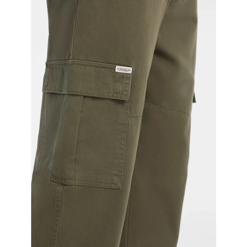 Guess Groene Cargo Chino Broek Green Heren