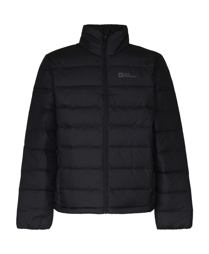 veste-en-nylon-noir-avec-col-haut
