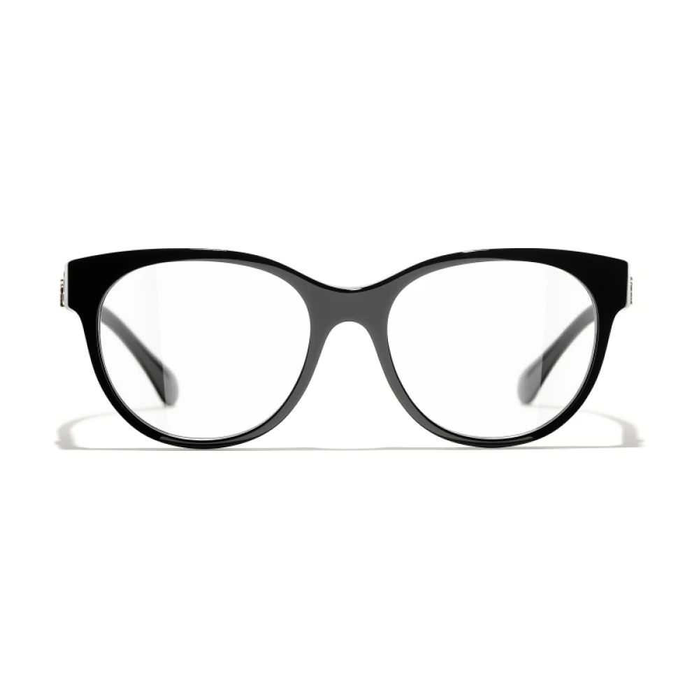 Chanel Iconische Zwarte Acetaatbril Black Dames