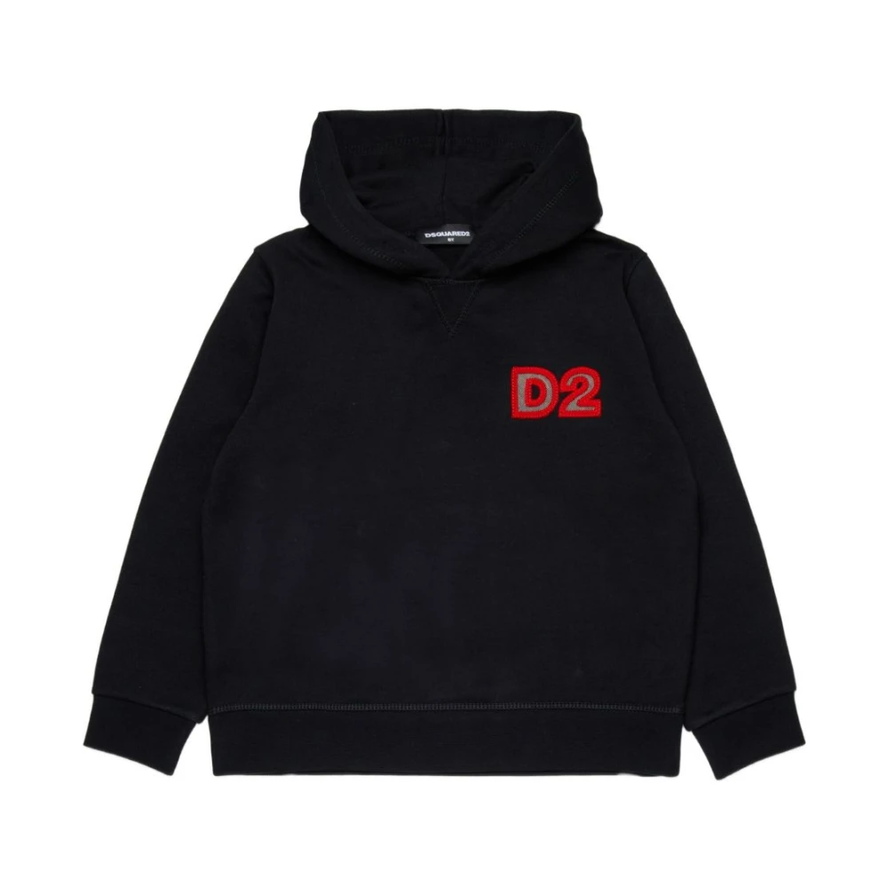 Dsquared2 Girls Black Logo Hooded Sweatshirt - Kids Sweatshirts - 12 Y - Kids