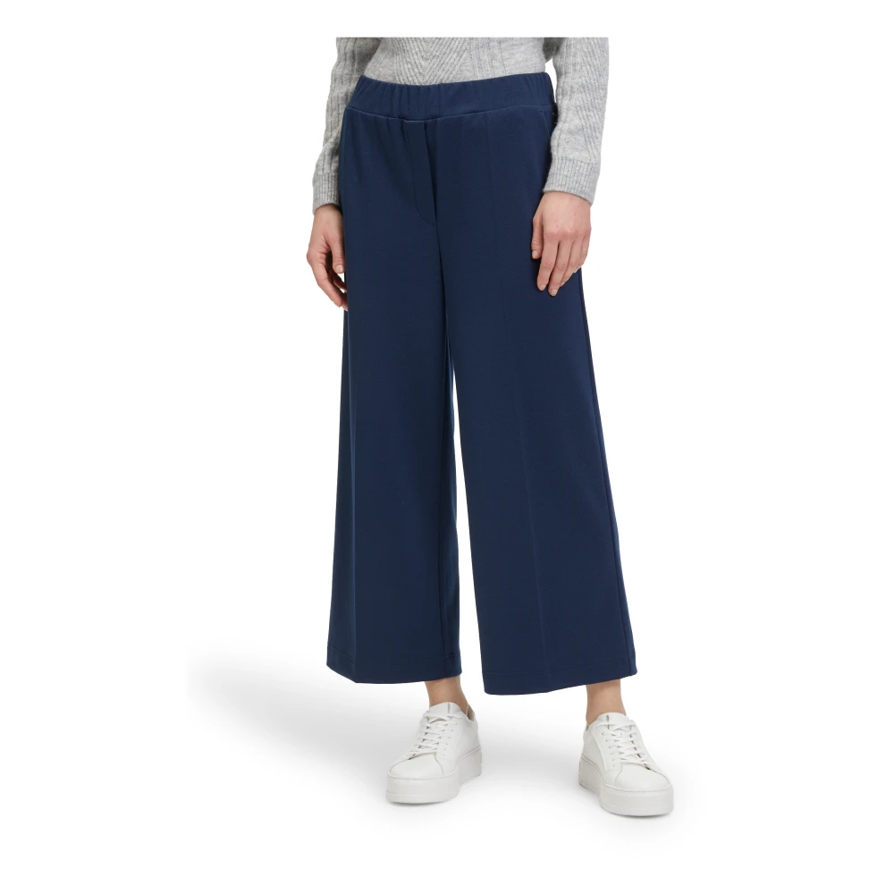 Betty & Co Elegante High-Waist Broek Blue Dames