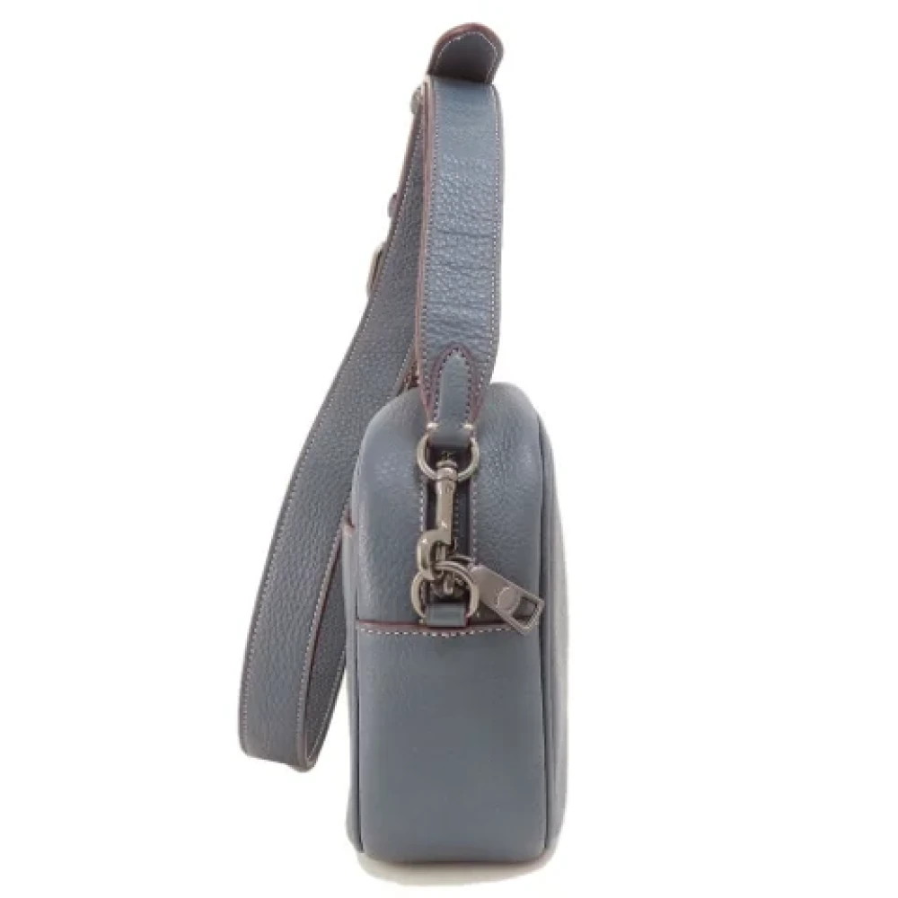 Coach Pre-owned Leather shoulder-bags Blue Dames
