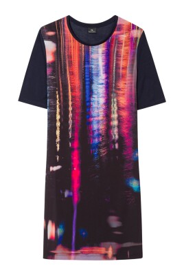 reflective-puddle-print-jersey-dress