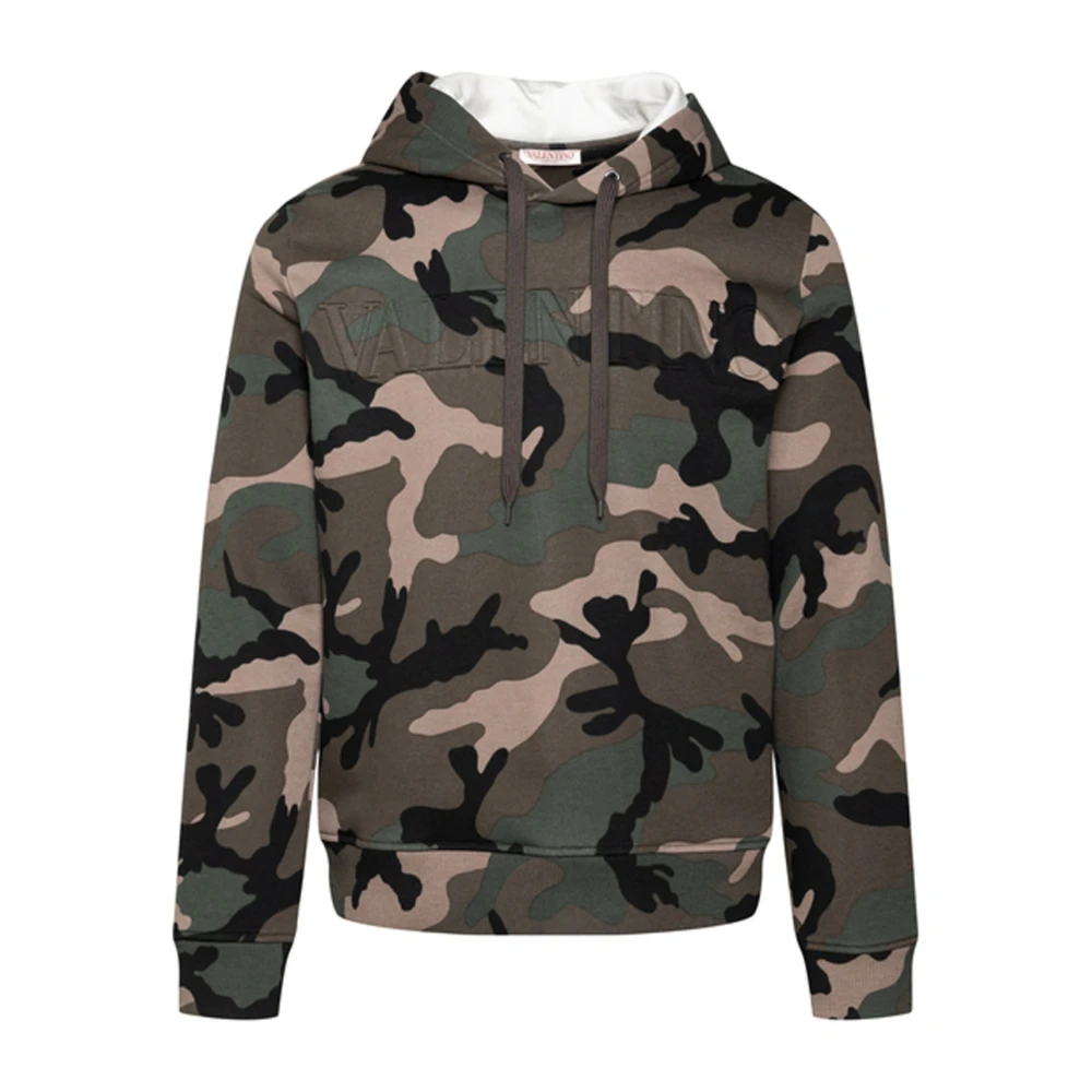 Valentino Camouflage hoodie sweatshirt Green Heren