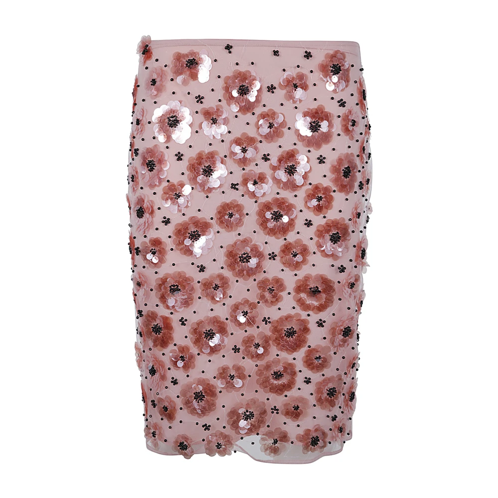 Rotate Birger Christensen Paillet Bloemen Rok Multicolor Dames