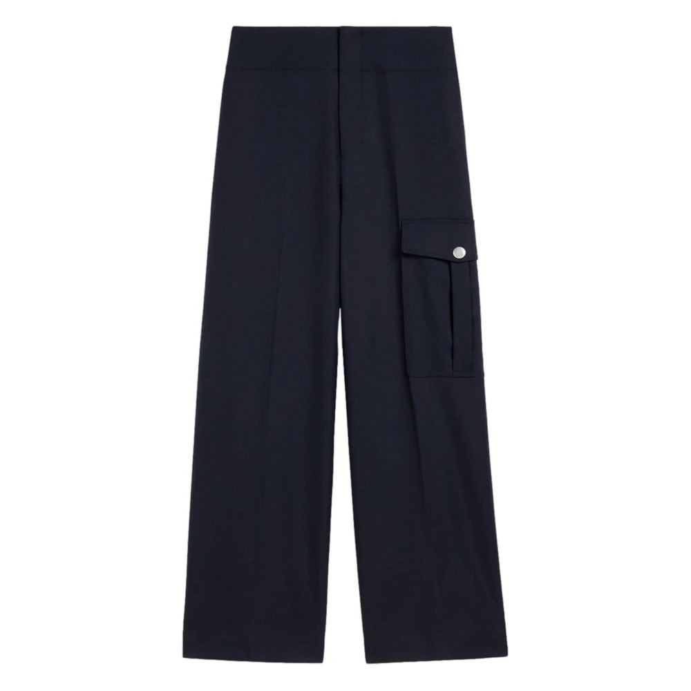 Ami Paris Rechte Pasvorm Broek Blue Heren