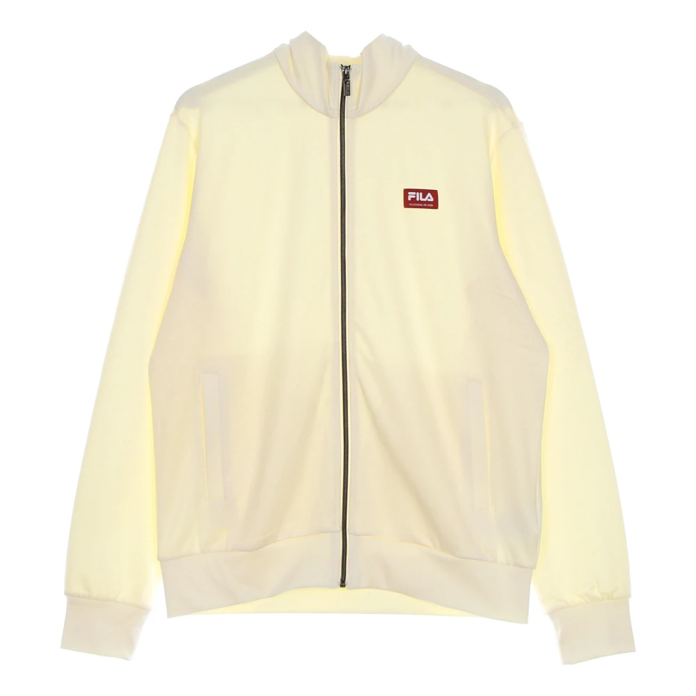 Fila Hoge Hals Rits Sweatshirt Lichtgewicht Jas Beige Heren