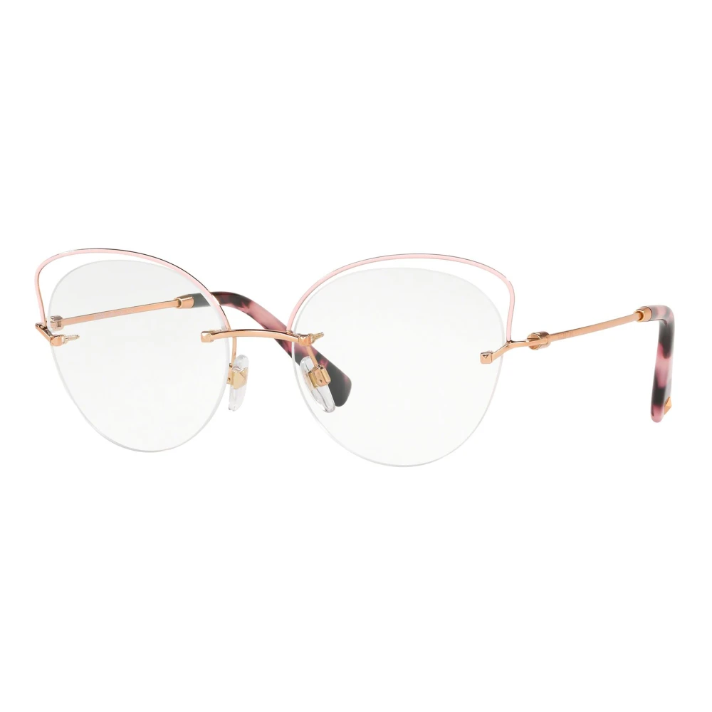 Valentino Rose Gold Pink Butterfly Eyewear Frames Pink, Unisex