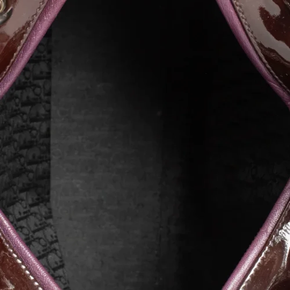 Dior Vintage Pre-owned Leather dior-bags Purple Dames