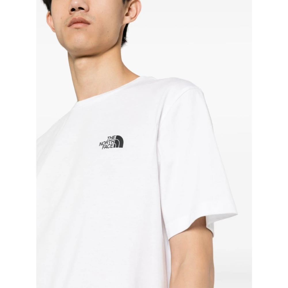The North Face Logo Print Crew Neck T-shirt White Heren