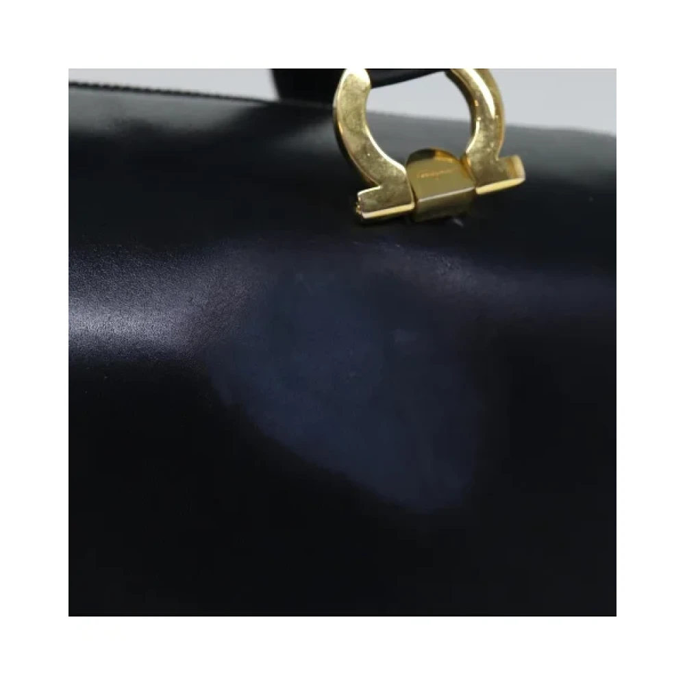 Salvatore Ferragamo Pre-owned Leather handbags Blue Dames