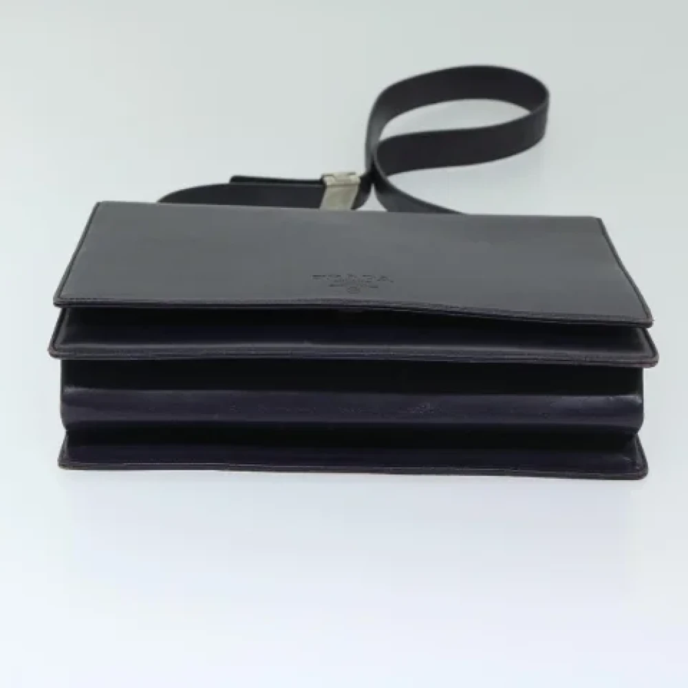 Prada Vintage Pre-owned Leather prada-bags Black Dames
