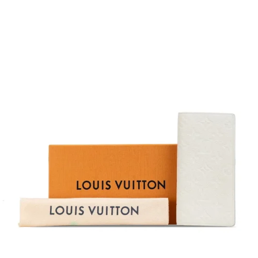 Louis Vuitton Vintage Pre-owned Leather wallets White Dames