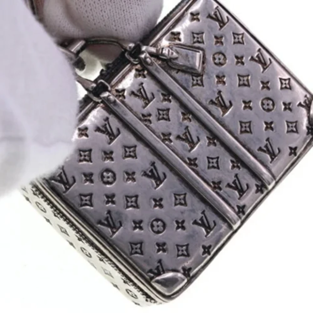 Louis Vuitton Vintage Pre-owned Metal key-holders Gray Dames