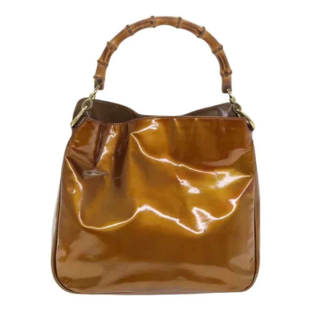 Gucci Vintage Pre-owned Fabric gucci-bags Brown Dames