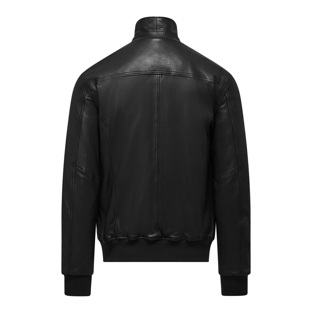 BomBoogie Leren jas Black Heren