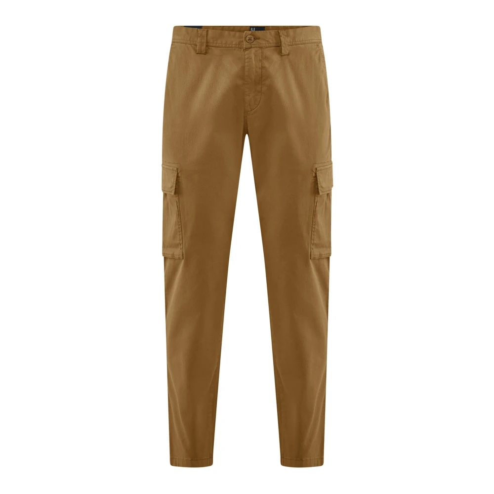 BomBoogie Cargo broek in keperstof Beige Heren