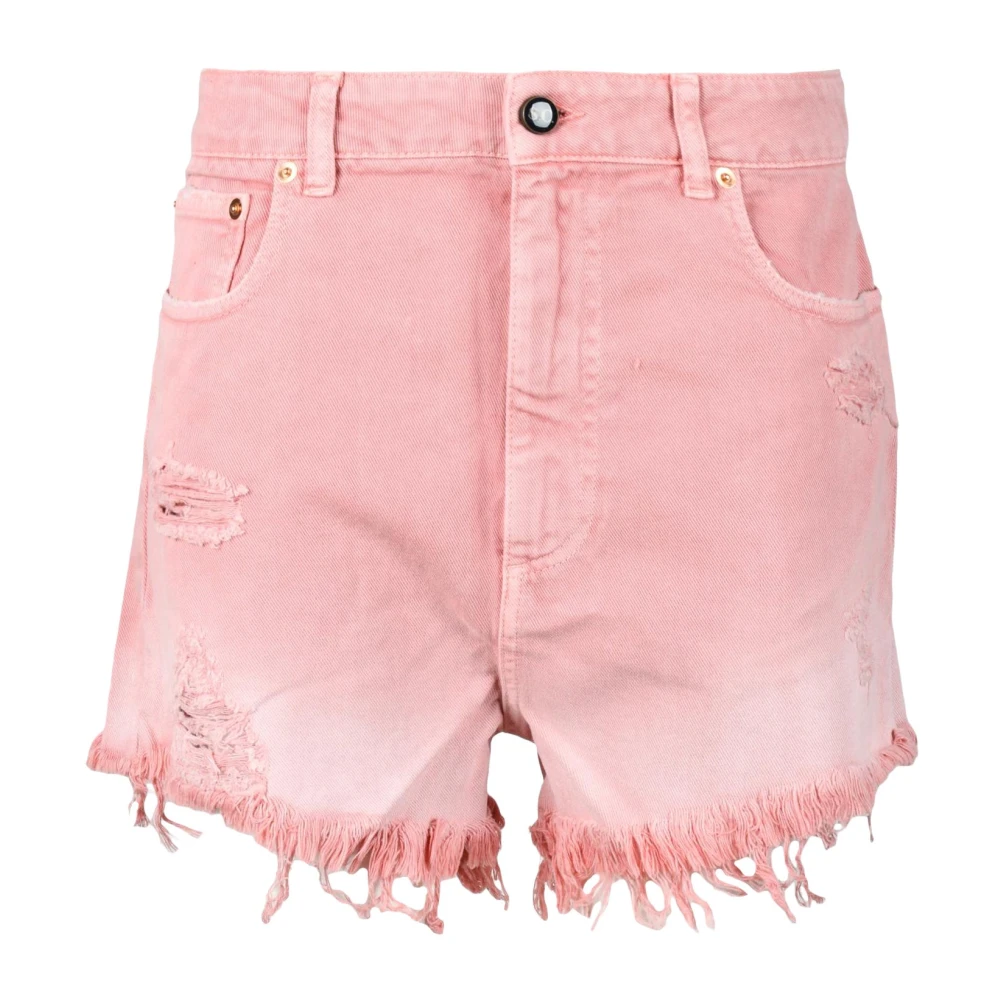 Semicouture Denim Shorts Pink Dames