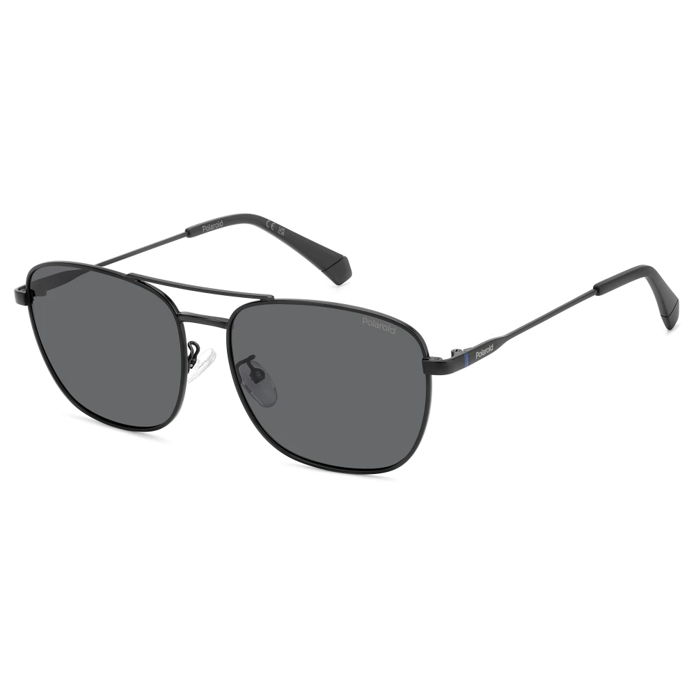 Polaroid Men's Black Matte /Grey Sunglasses - Sunglasses - 59 Mm - Accessories