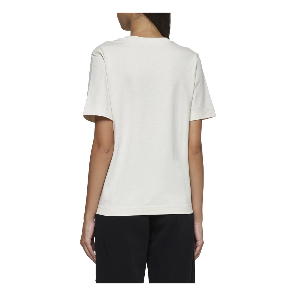 Burberry Multicolor Logo Crew Neck T-shirt White Dames