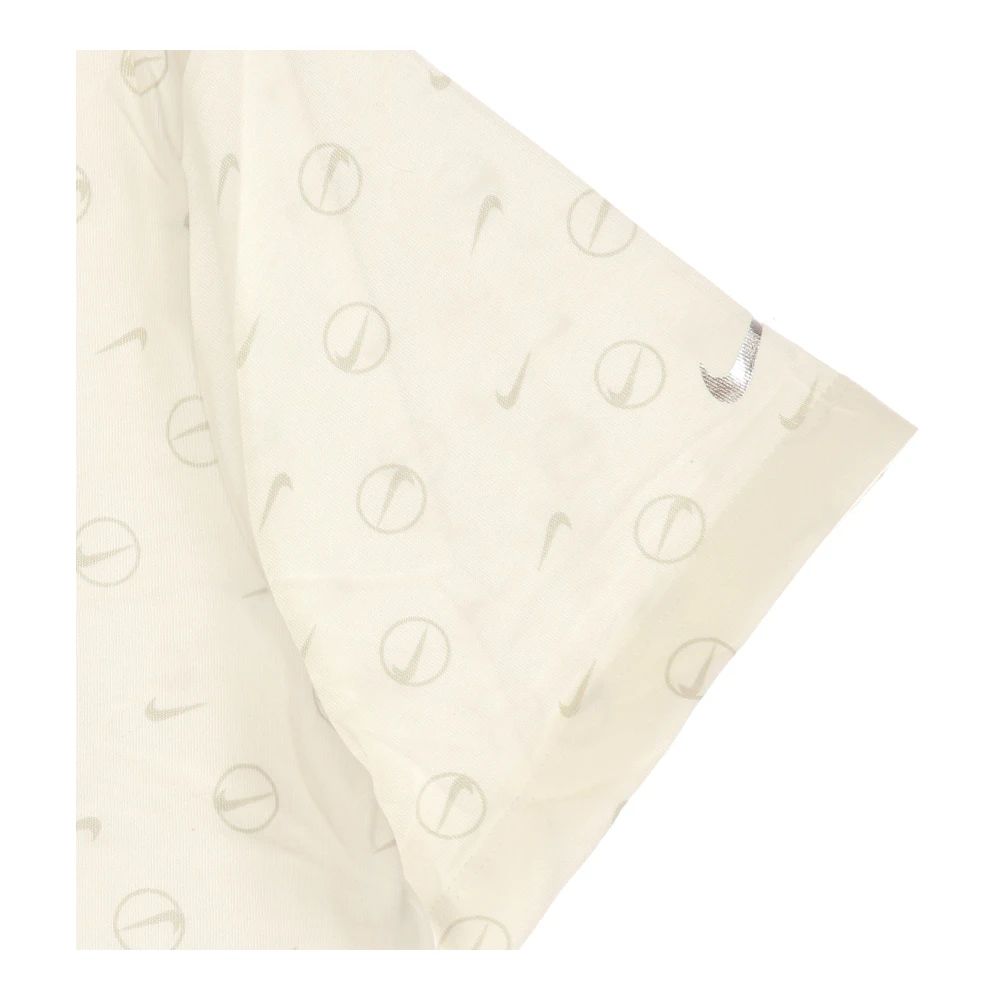 Nike Boyfriend T-shirt met All-Over Print Beige Dames