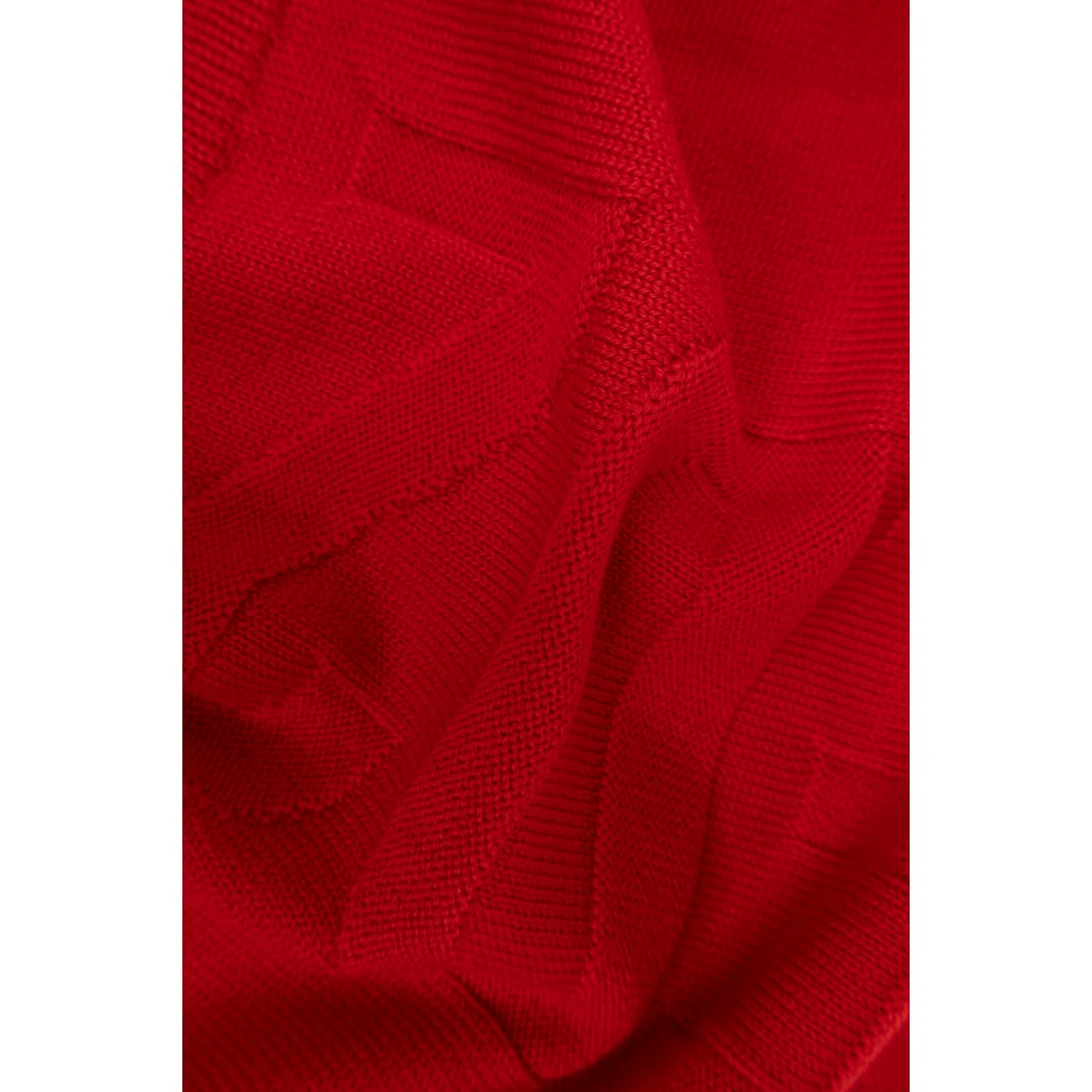Dsquared2 Wollen sjaal met logo Red Heren