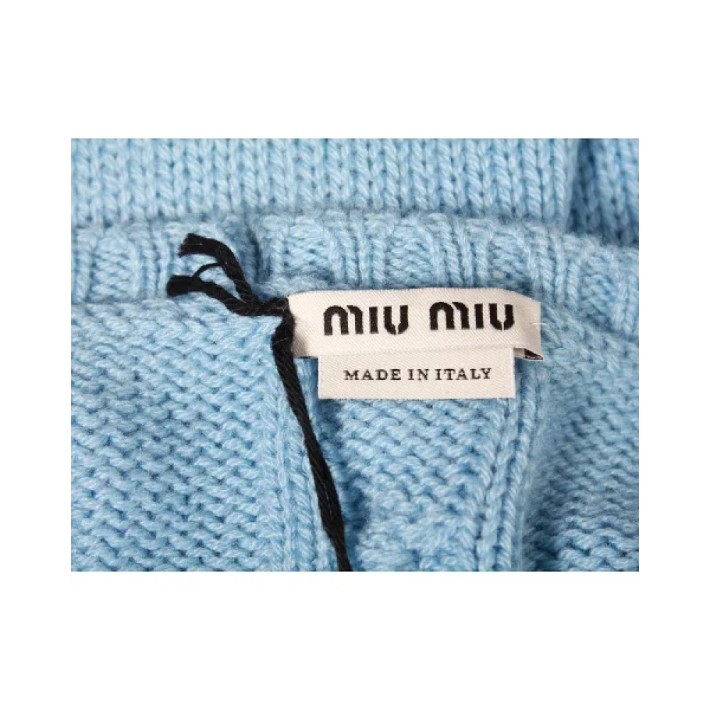 Miu Pre-owned Wool tops Blue Dames