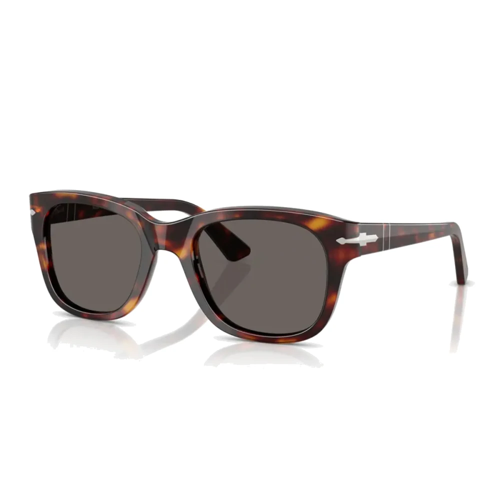 Persol Unisex Brown Sunglasses, 53 Mm, Sunglasses Po3372s Havana Glossy Frame