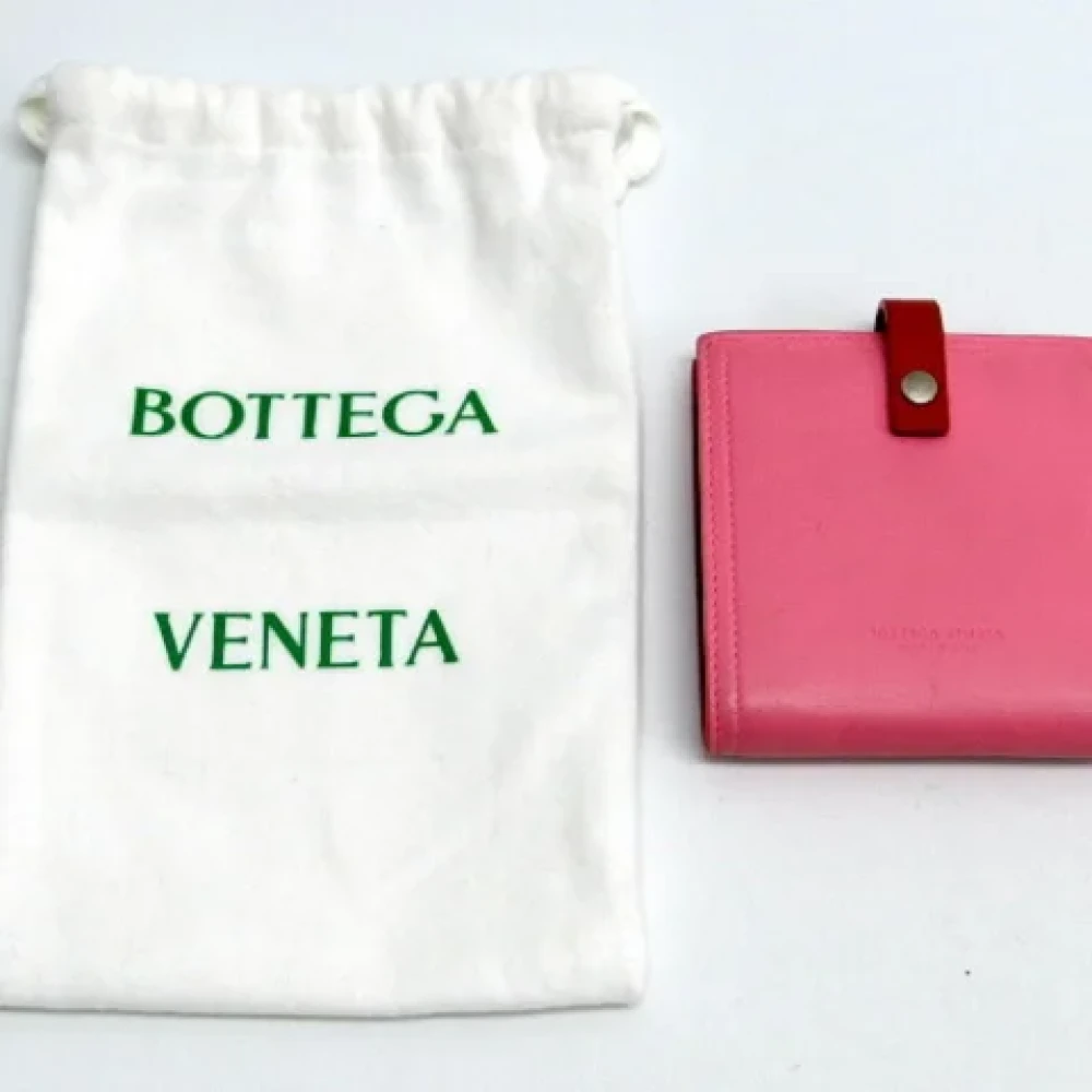 Bottega Veneta Vintage Pre-owned Leather wallets Pink Dames