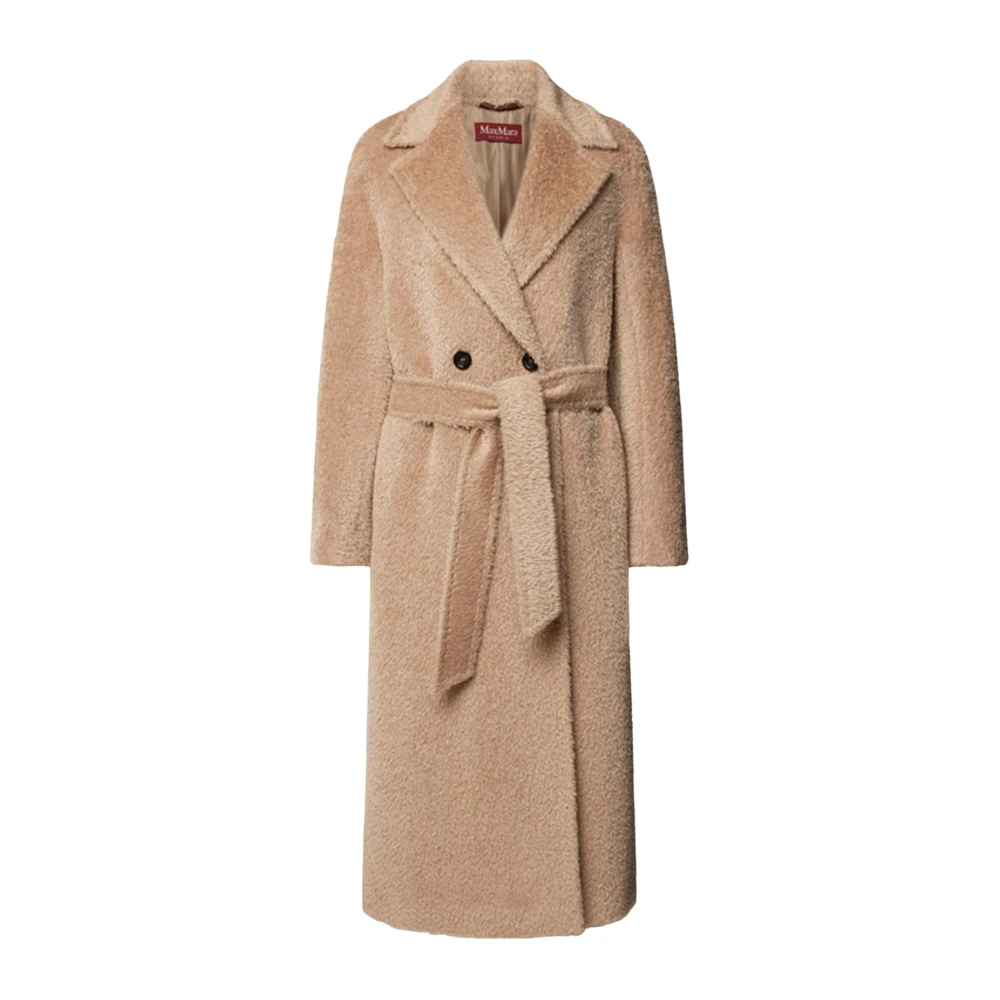 Max Mara Elegante Wollen Jas Brown Dames