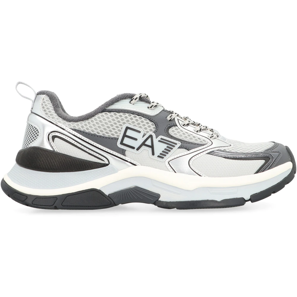 Emporio Armani Ea7 Men's Gray Predator Low-Top Trainers - Sneakers - 7 1/2 Uk - Shoes
