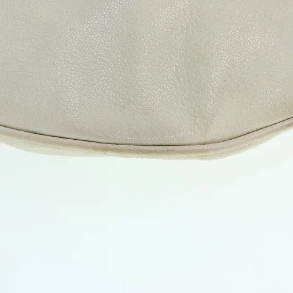 Gucci Vintage Pre-owned Leather shoulder-bags Beige Dames