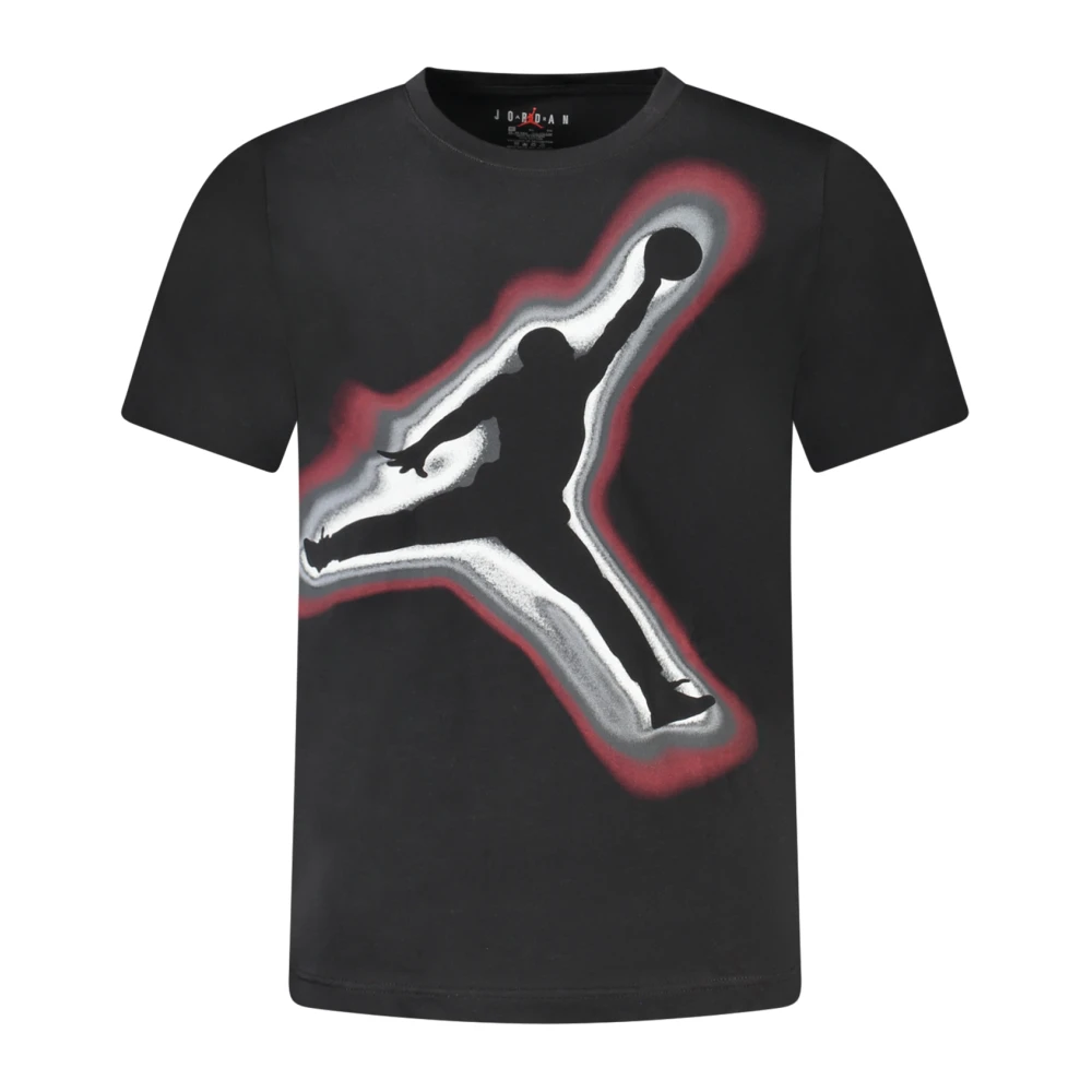 Jordan Black Short-Sleeved T-Shirt - Unisex - Kids Short Sleeve T-Shirts - 10 Y - Kids