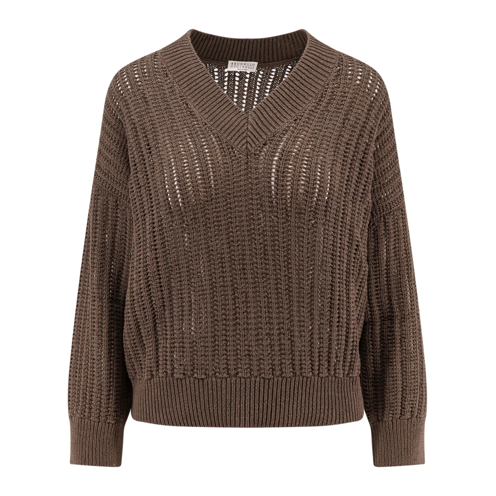 Knitwear > V-neck Knitwear - - Brunello Cucinelli - Modalova