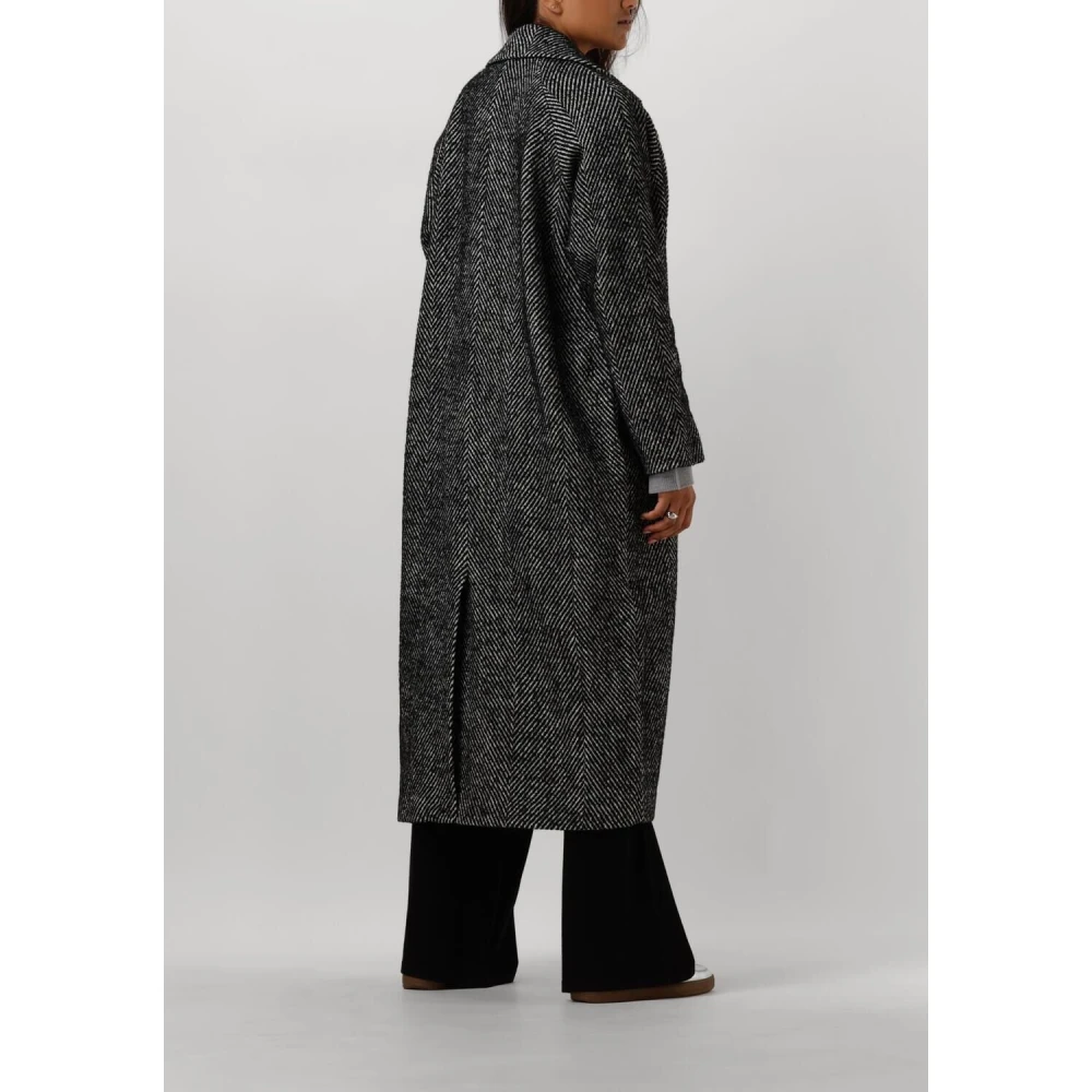 My Essential Wardrobe Elegante Zwarte Jas voor Vrouwen Black Dames