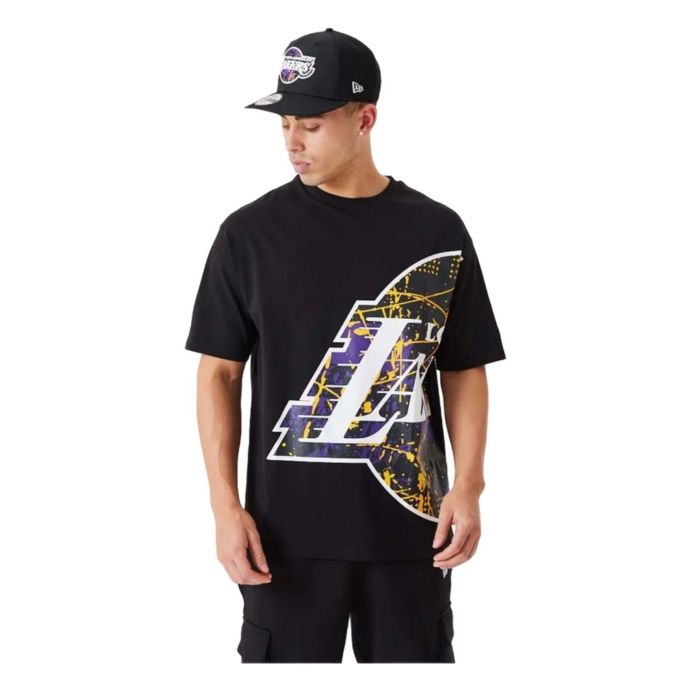 new era Los Angeles Lakers T-shirt Black Heren
