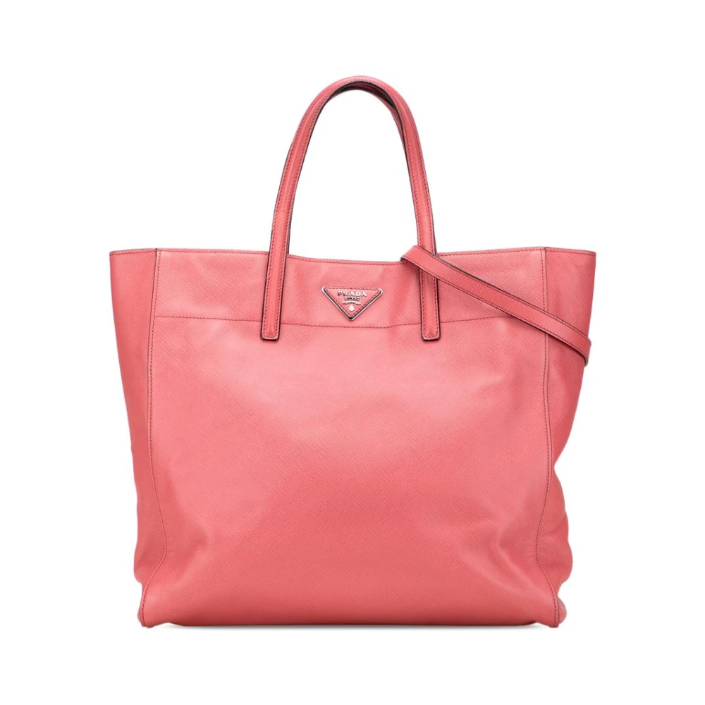 Prada Vintage Women's Pink Pre-Owned Tote Bag