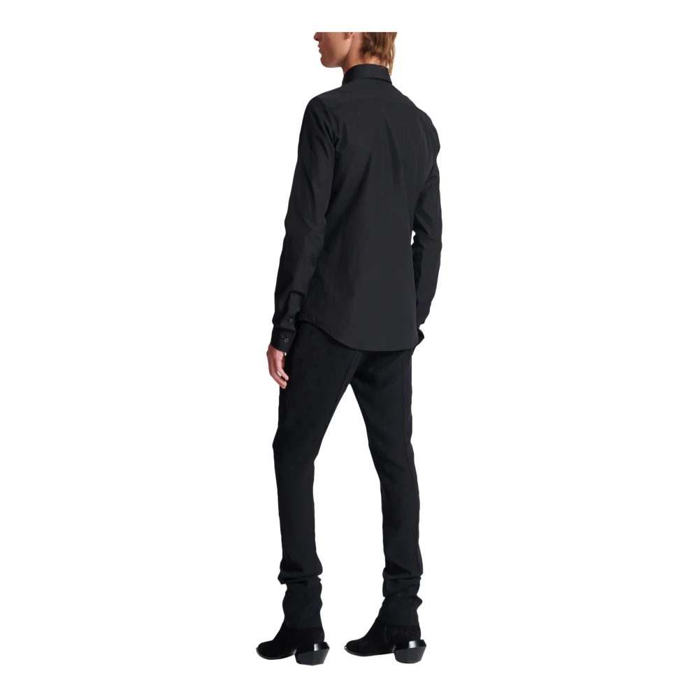 Balmain Geborduurde Ster Shirt Black Heren