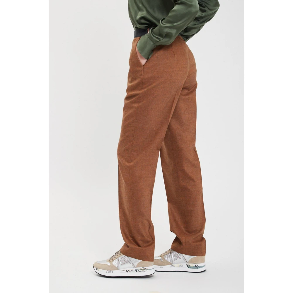 Via Masini 80 Stijlvolle Herenbroek Brown Dames