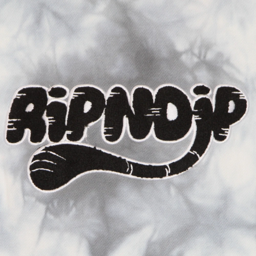 Ripndip Grijze Bliksemwas Hoodie Lange Mouw Gray Heren