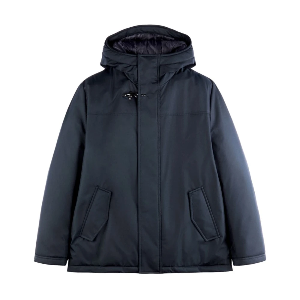 Fay Blauwe Gewatteerde Hoodiejas Blue Heren