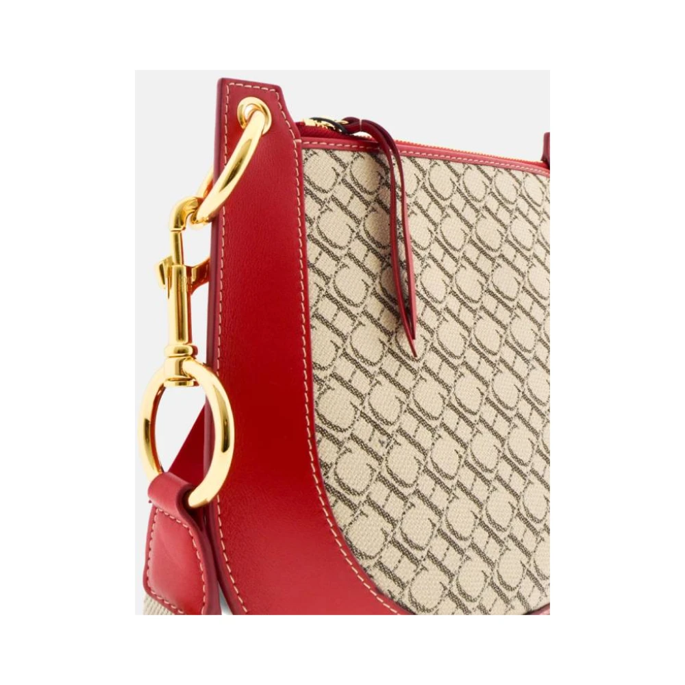 Carolina Herrera Rode leren crossbody tas Castañuela Red Dames