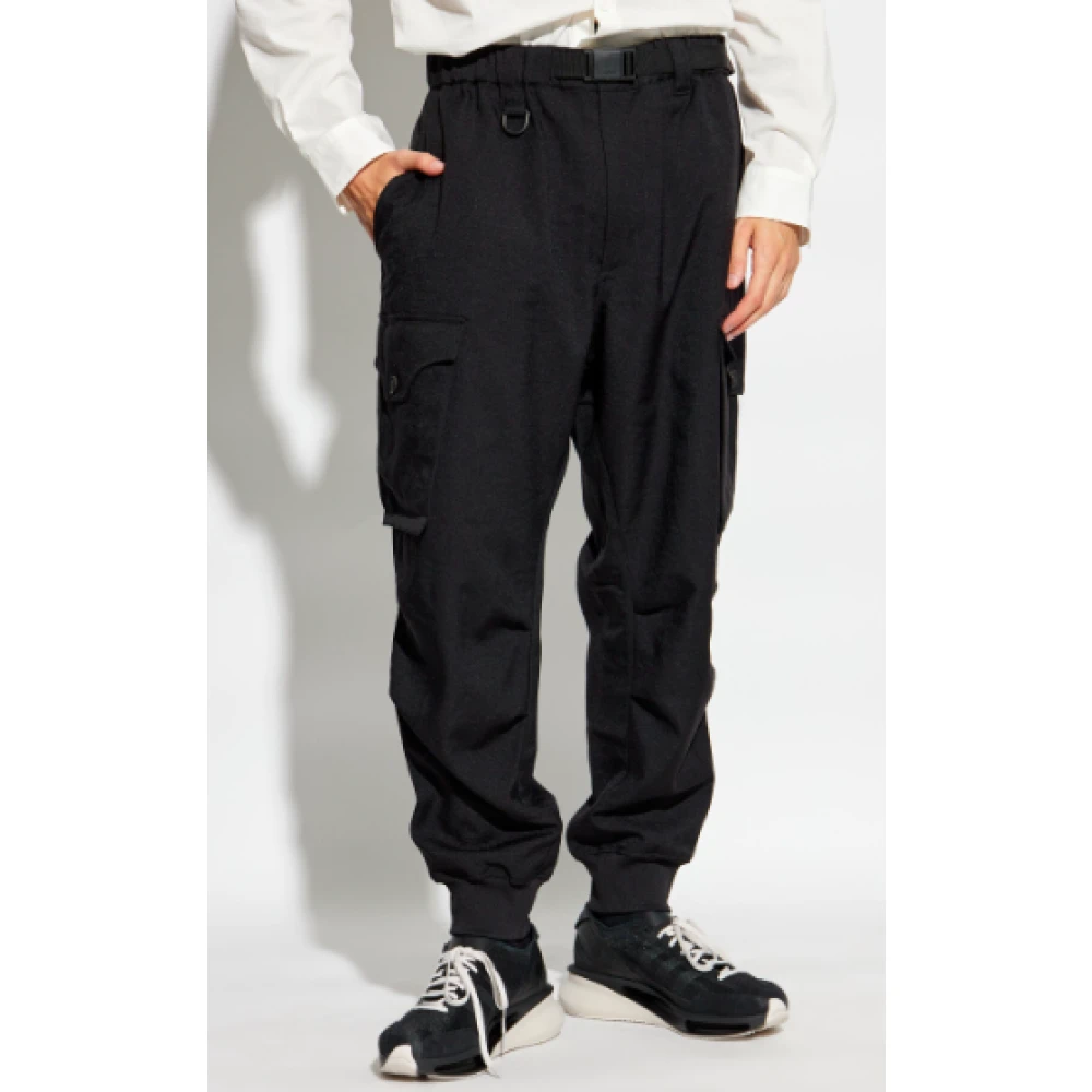 Y-3 Zwarte Casual Broek Black Heren