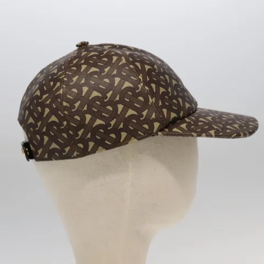 Burberry Vintage Pre-owned Leather hats Brown Dames
